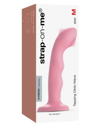 Strap On Me Tapping Dildo Wave - Coral Pink