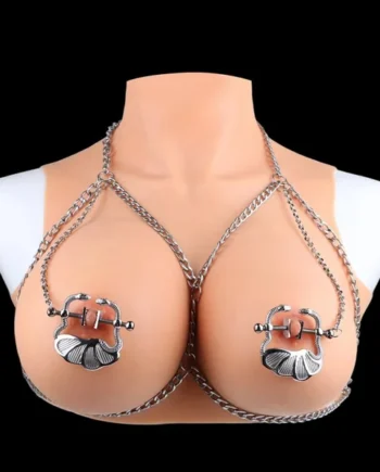 Strap-On Metal Nipple Clamps Bettie Bondage- Ideal for Couples Sexual Tease BDSM Toys