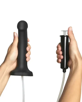 Strap-On-Me Small Squirting Dildo Cum – Black