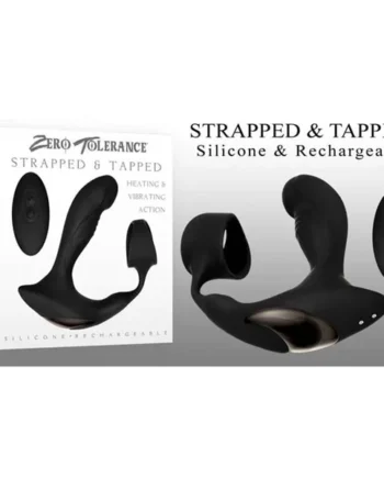 Strapped & Tapped Vibrating Anal Plug by Zero Tolerance