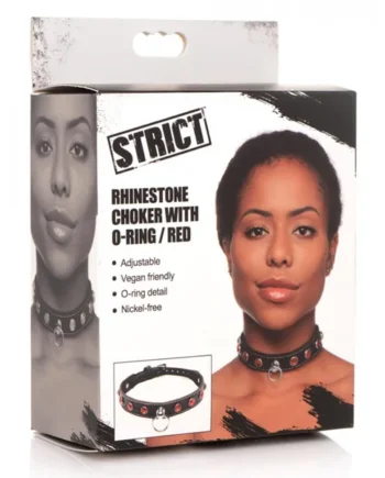 Strict – Choker with O-Ring Red