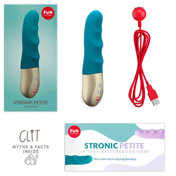 Stronic petite pulsator vibrator deep sea blue fun factory sex toy for beginner
