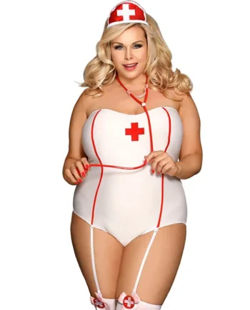 SUBBLIME - SEXY NURSE COSTUME WITH TEDDY S/M