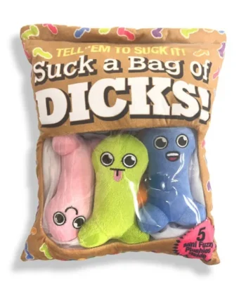 Suck a Bag of Dicks Plushy Pillow With 5 Dicks