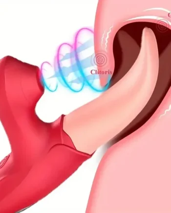 Sucking Rose Vibrator For Tongue-Licking Clitoris Rose Toy