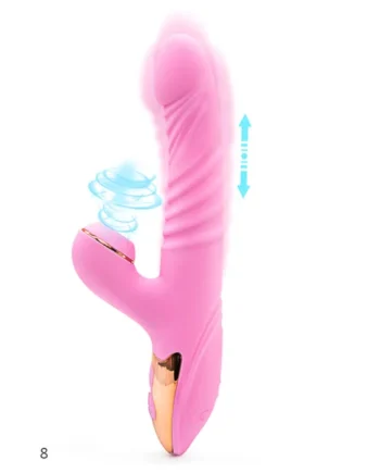Sucking Thrusting Heating Vibrator