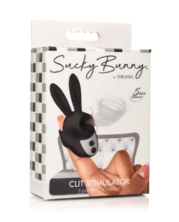 Sucky Bunny Clit Stimulator - Black