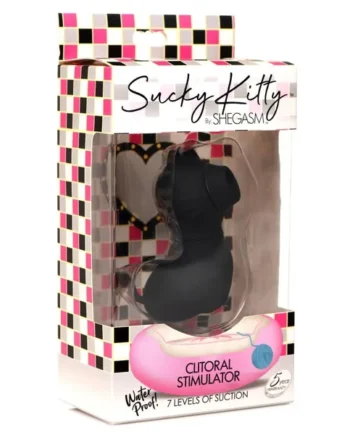 Sucky Kitty 7x Clitoral Stimulator - Black