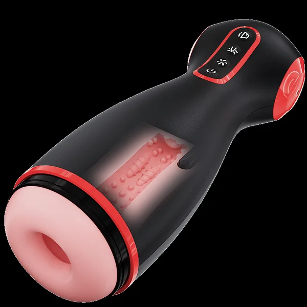 Suction Squeeze Vibrating Masturbator With Voice