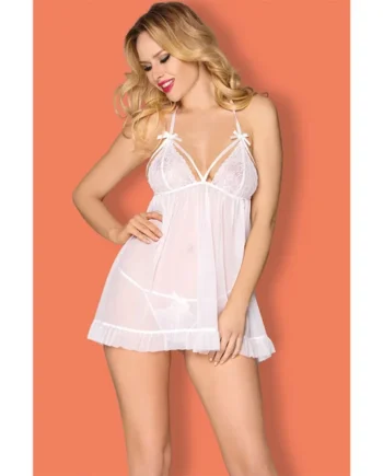 Sunspice – Babydoll Set Open Back – White
