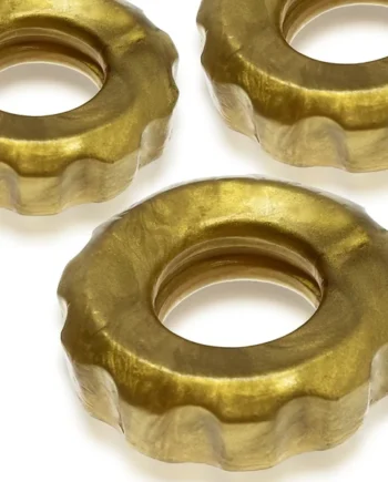 SUPER HUJ 3PK COCK RINGS BRONZE (NET)