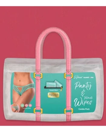 SWEETUMS CROTCHLESS PANTY W/ WIPES MINT S/M