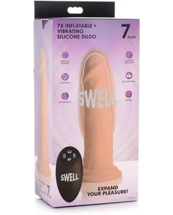 Swell 7X Inflatable/Vibrating Dildo 7”
