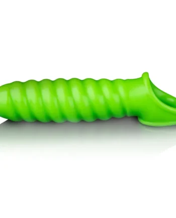 Swirl Stretchy Penis Sleeve - Glow in the Dark