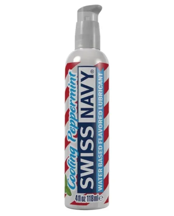 Swiss Navy Flavored Water-based Lubricants Cooling Peppermint 4oz
