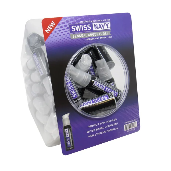 Swiss Navy Sensual Arousal Gel 1oz 50pc Fishbowl