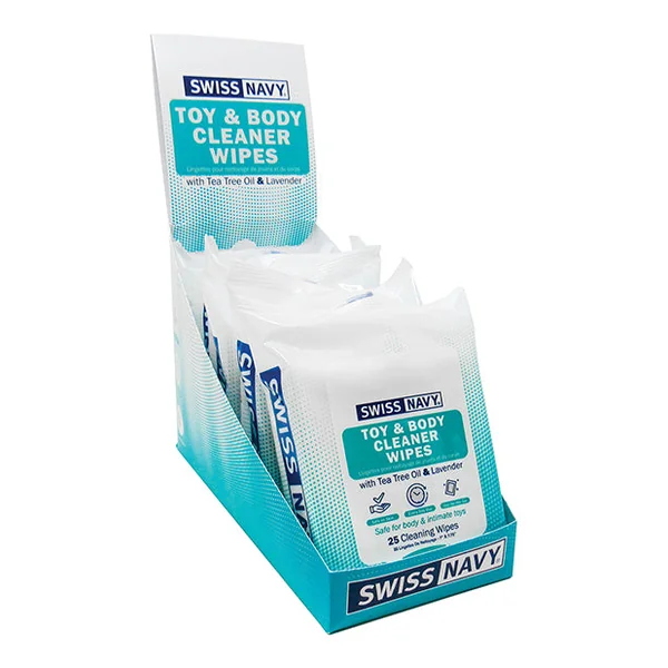 Swiss Navy Toy & Body Cleaner Wipes - Pack Of 25