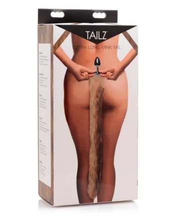 Tailz Extra Long Mink Tail Metal Anal Plug