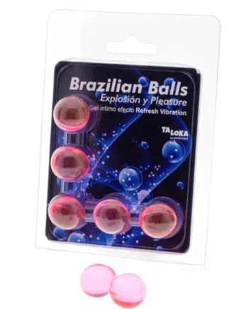 TALOKA - 5 BRAZILIAN BALLS REFRESH VIBRATING EFFECT EXCITING GEL