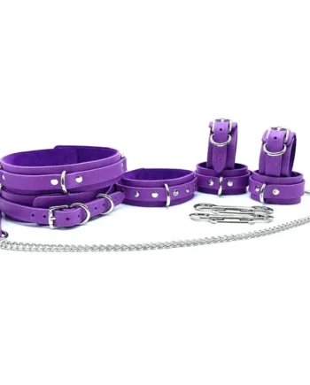 Tango 7 - Piece Leather Luxury Bondage Set