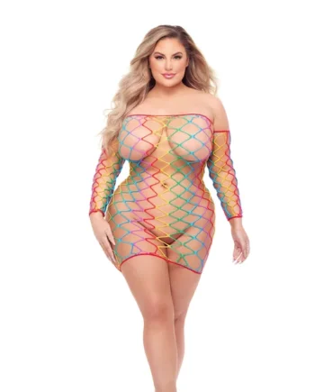 Taste the Rainbow Dress and Sleeves - Rainbow