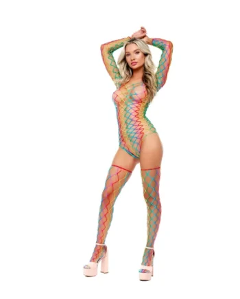 Taste the Rainbow Teddy and Thigh Hi Set - Rainbow