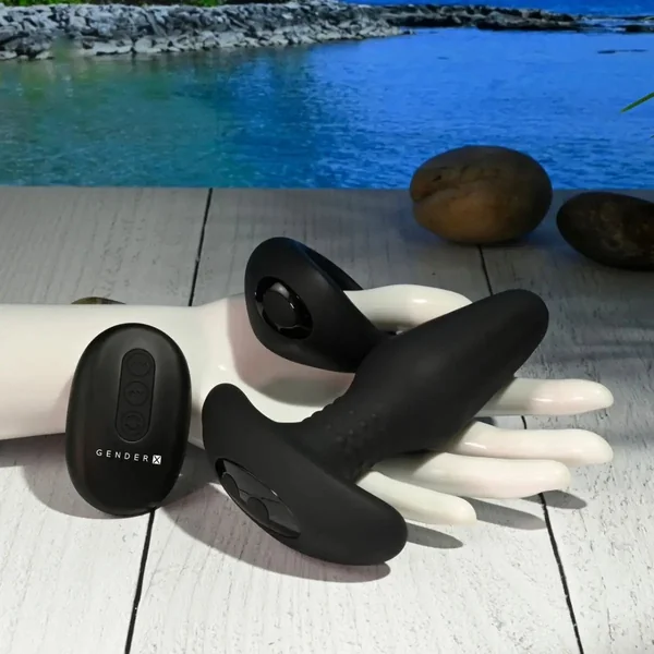 Teamwork Remote Vibrating Plug & C-Ring Set