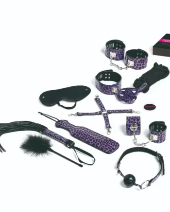 TEASE & PLEASE - SET 13 LILAC BONDAGE ACCESSORIES
