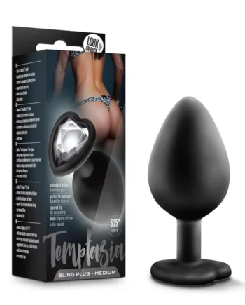 Temptasia - Bling Plug - Medium - Black