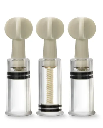 Temptasia - Clit and Nipple Twist Suckers - Set of 3 - Clear