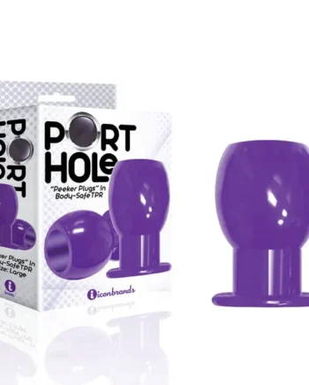 The 9’s Port Hole, Hollow Butt Plug-(ic2696)