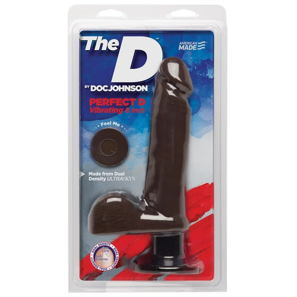 The D 8" Perfect D Vibrating W-balls - Chocolate