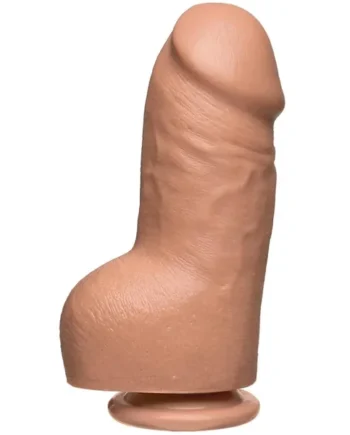 The D Fat D 8 inches With Balls Firmskyn Tan Dildo