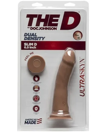 The D Slim 6in without Balls ULTRASKYN Caramel