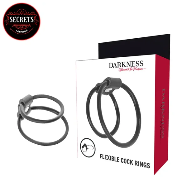 The “Darkness” Enhancing Duo Penis Rings