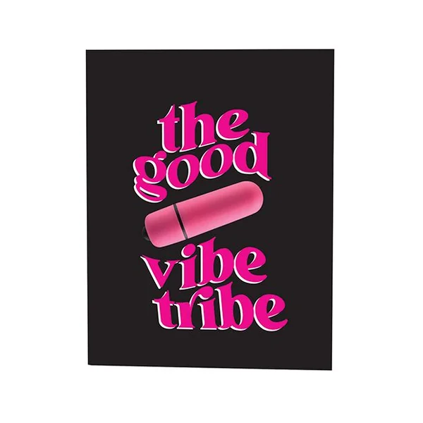 The Good Vibe Tribe Greeting Card With Mini Vibe and Towelette