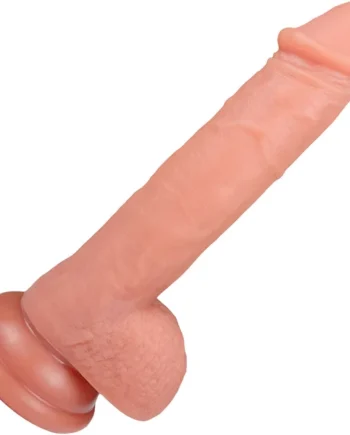 The Houseguest 5 Inch Silicone Realistic Dildo With Balls & Suction Cup Base By Fukena - Vanilla
