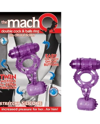 The Macho Double -Purple Cock and Balls