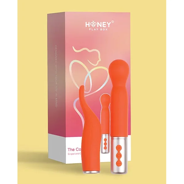 The Naughty Collection Interchangeable Heads Vibrator – Coral Bundle
