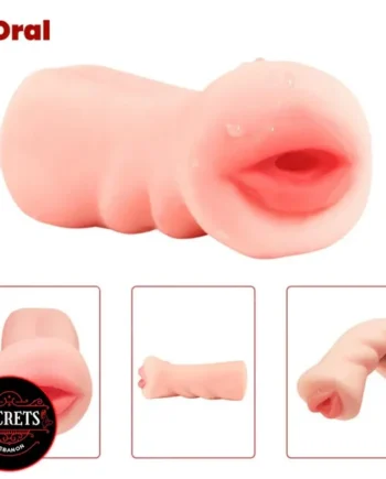 The “Pocket Lips” Stroker Blowjob Toy (Built in stimulation pearls)