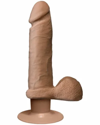THE REALISTIC COCK ULTRASKYN VIBRATING 6IN – BROWN BX