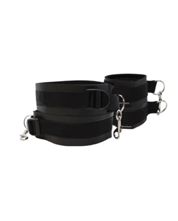 Thigh and Wrist Cuff Set - Black