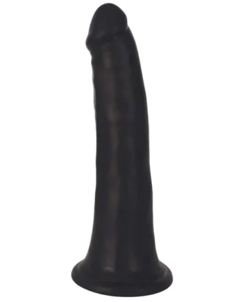 Thinz 8 Inch Slim Realistic Dildo- Black