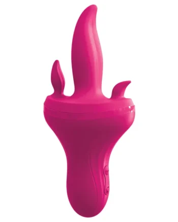 Threesome Holey Trinity Triple Tongue Vibrator - Pink