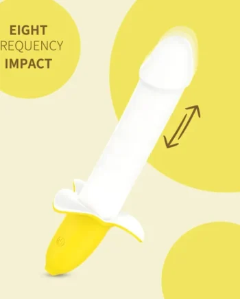 Thrusting Didlo Vibrator - Handheld Banana G Spot Prostate Massager