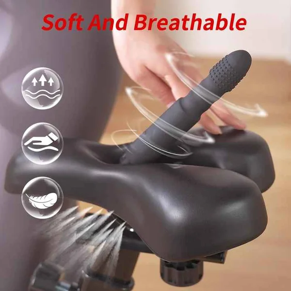 Thrusting Dildo Bike Sex Machine - Remote Control Saddle Vibrator for Women Wild Pleasure