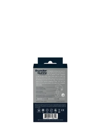 Thunder Bunny Rechargeable Dual Ring - Black Pearl