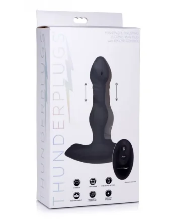 THUNDERPLUGS VIBRATING & THRUSTING ANAL PLUG