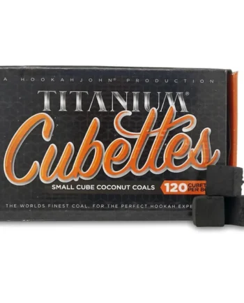 Titanium Cubettes Small Cube Coconut Coals 120 Pieces