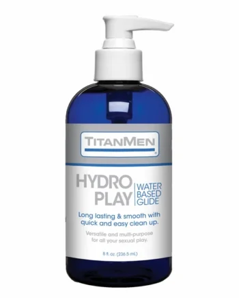 TITANMEN HYDRO PLAY WATER BASED GLIDE 8 OZ (BU)